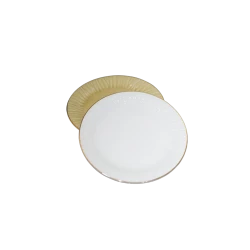 Jalasat Cake Plates Set – 6 Pieces (White)