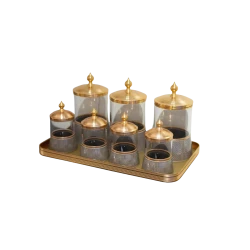 Jalasat Spice Set – 8 Pieces (Amber)