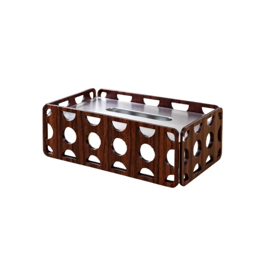 Home Decor Wood & Acrylic Tissue Box