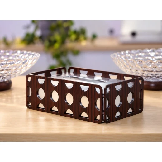 Home Decor Wood & Acrylic Tissue Box - Home Decor - Image 3