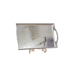 Silver Rectangular Serving Tray Set – 2 Pieces