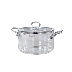 Cookware Set Clear Pyrex Pot with Stainless Steel Handles | 2.5 L