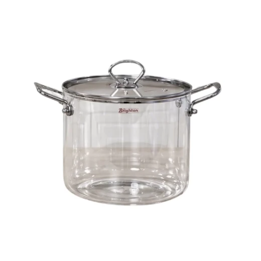 Cookware Set Clear Pyrex Pot with Stainless Steel Handles | 4.5 L Cookware Set Clear Pyrex Pot with Stainless Steel Handles | 4.5 L