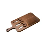Wooden Cheese Board with 3 Cheese Knives - Wooden