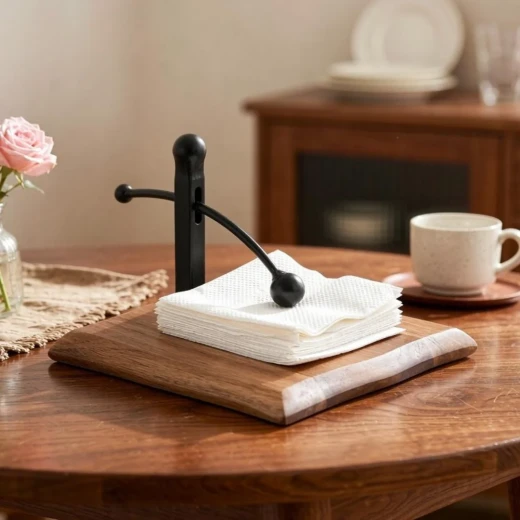 Wooden Tissue Box Holder - Wooden - Image 2
