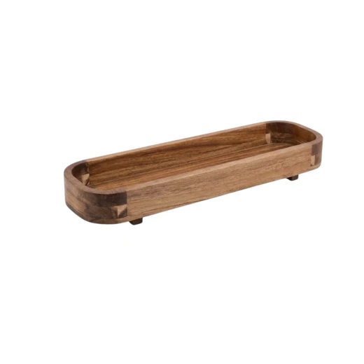 Wooden Acacia Wood Rectangular Serving Tray (Large) – natural Wooden Acacia Wood Rectangular Serving Tray (Large) – natural