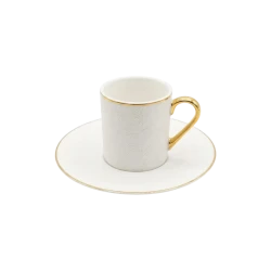 Royal Milano Cylinder Coffee Cups | Set 6 Pieces | White Pazzly