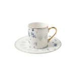 Royal Milano Cylinder Coffee Cups | Set 6 Pieces | Blue slip - Milano