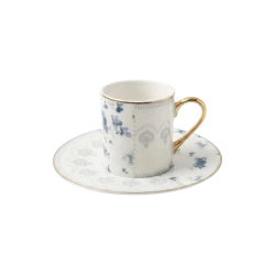 Royal Milano Cylinder Coffee Cups | Set 6 Pieces | Blue slip