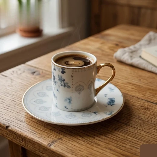 Royal Milano Cylinder Coffee Cups | Set 6 Pieces | Blue slip - Milano - Image 2