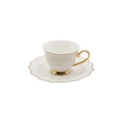 Royal Milano Coffee Cups with Foot | Set 6 Pieces | Velvet