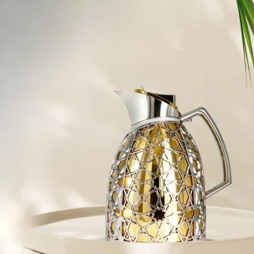 Royal Dallah | Andalus model | Gold with Silver - Silver - Royal Dallah - Image 2