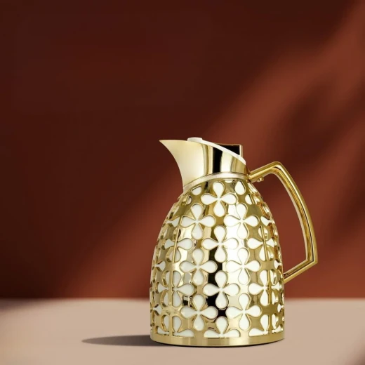 Royal Dallah | Andalus model | Gold with white - Royal Dallah - Image 2