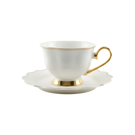Royal Victoria Coffee Cups with Foot | Set 6 Pieces | Velvet Royal Victoria Coffee Cups with Foot | Set 6 Pieces | Velvet