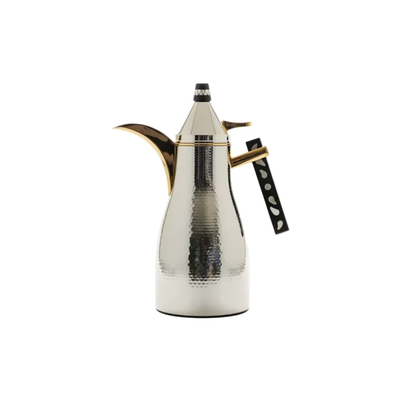 Royal Dallah | Hela model | Silver with Gold handel - Royal Dallah