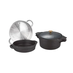 Cast Aluminum Royal Maftoul Pot - 24cm