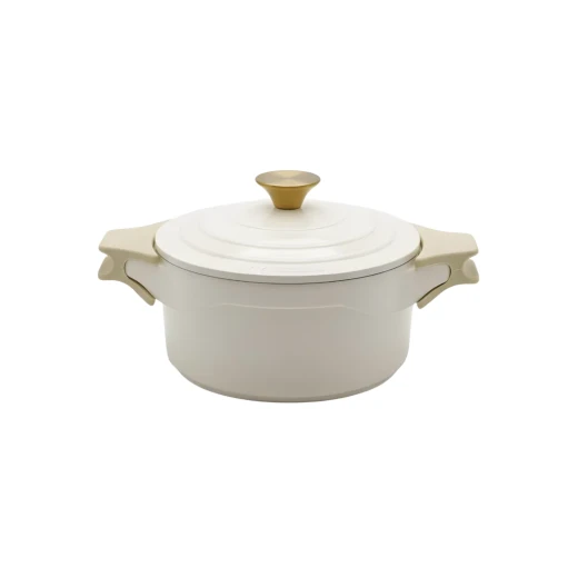 Royal Cast Aluminum Casserole | 28cm | Beige - Beige Royal Cast Aluminum Casserole | 28cm | Beige - Beige