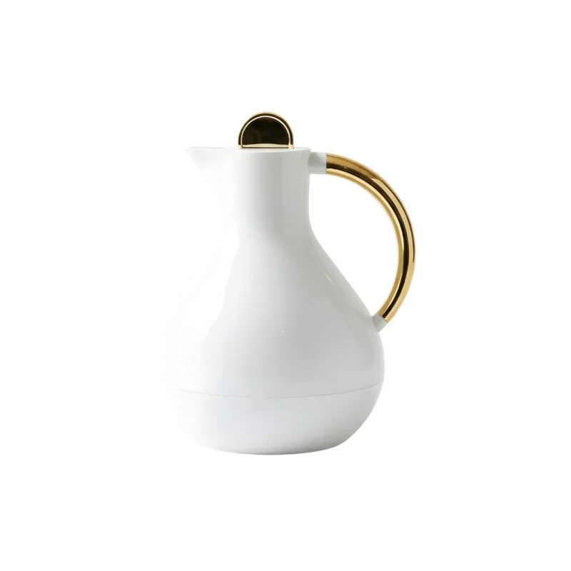 Royal Dallah | Lo’Lo' model | White with Gold handle - Royal Dallah