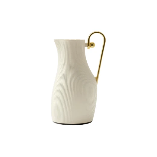 Royal Dallah | Bareq model | Beige with Gold handle