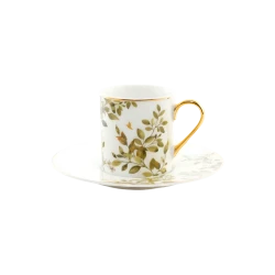 Royal Victoria Cylinder Coffee Cups | Set 6 Pieces | Olive