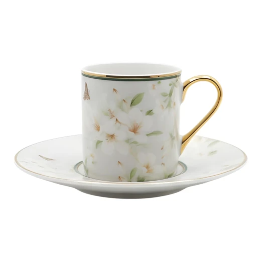 Royal Victoria Cylinder Coffee Cups | Set 6 Pieces | Yasmine – Velvet - Victoria - Image 3