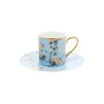 Royal Victoria Cylinder Coffee Cups | Set 6 Pieces | English Rose – Velvet - Victoria