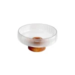 Fruit Bowl with Wooden Base - Wooden