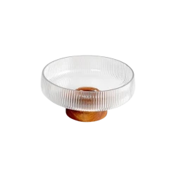 Fruit Bowl with Wooden Base