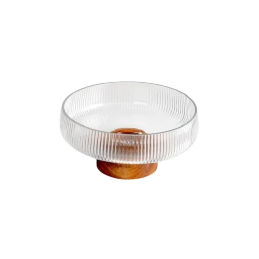Fruit Bowl with Wooden Base Fruit Bowl with Wooden Base