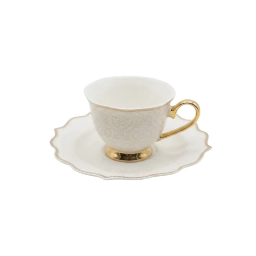 Royal Milano Tea Cups with Foot | Set 6 Pieces | Velvet Royal Milano Tea Cups with Foot | Set 6 Pieces | Velvet