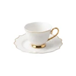 Royal Milano Tea Cups with Foot | Set 6 Pieces | White Pazzly - Milano