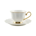 Royal Victoria Tea Cups with Foot | Set 6 Pieces | Velvet - Victoria