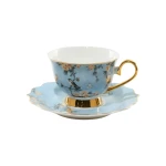 Royal Victoria Tea Cups with Foot | Set 6 Pieces | English Rose - Victoria