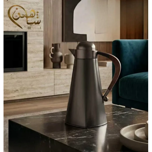 Royal Dallah | Shaheen model | Dark Silver with wood - Royal Dallah - Image 2
