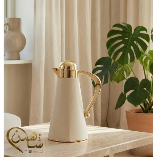 Royal Dallah | Shaheen model | Beige and gold - Royal Dallah - Image 2