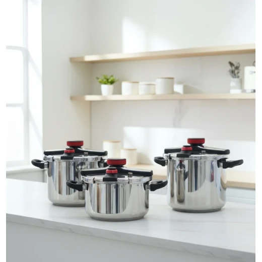 Cookware Set Stainless Steel Pressure Cookers | 8 liter - Cookware Set - Image 2