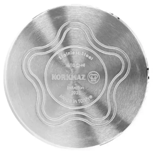 Korkmaz Nostaljia Midi Teapot Set 0.9L 1.6L Stainless Steel Turkish Tea Maker - Korkmaz - Image 4