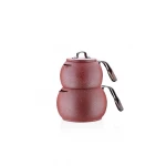 Korkmaz A231 Ceramic Teapot Set Red with 1.1 Liter Capacity for Brewing Delicious Teas - Korkmaz