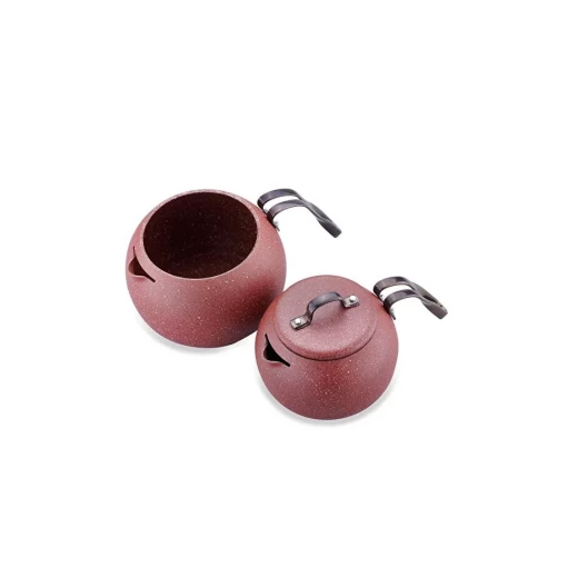 Korkmaz A231 Ceramic Teapot Set Red with 1.1 Liter Capacity for Brewing Delicious Teas - Korkmaz - Image 3