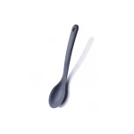 Korkmaz Twisty Silicone Serving Spoon A745 Black Durable Steel Handle for Everyday Kitchen Use - Korkmaz
