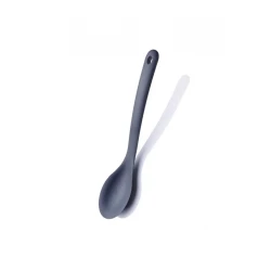 Korkmaz Twisty Silicone Serving Spoon A745 Black Durable Steel Handle for Everyday Kitchen Use