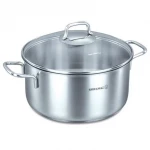 Korkmaz Perla Saucepan 20 cm 3.5 L Stainless Steel Induction Compatible Dishwasher Safe - Korkmaz
