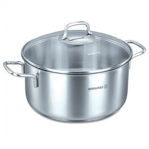 Korkmaz Perla Saucepan 20 cm 3.5 L Stainless Steel Induction Compatible Dishwasher Safe Korkmaz Perla Saucepan 20 cm 3.5 L Stainless Steel Induction Compatible Dishwasher Safe