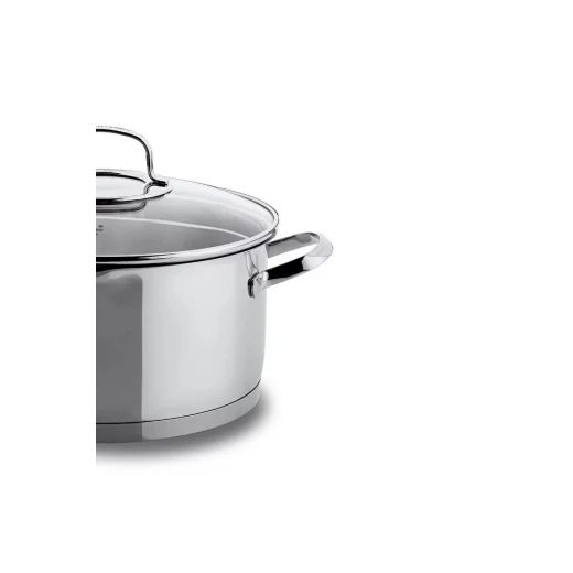 Korkmaz Steama 20x10 cm Stainless Steel Pot with Strainer Lid 3 Liter Capacity - Korkmaz - Image 2