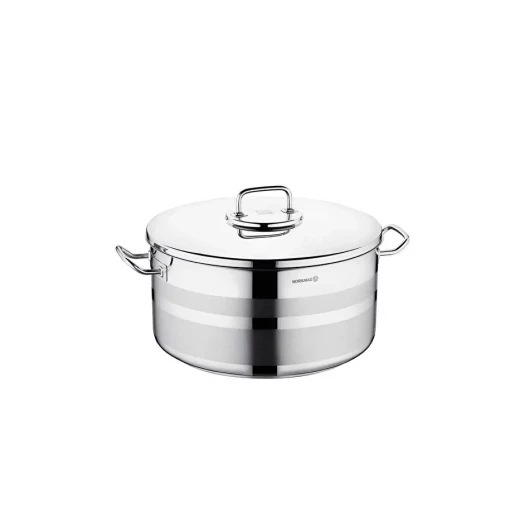 Korkmaz Astra2 Short Stainless Steel Pot 40x20 cm 25 Liter Capacity for Versatile Cooking - Korkmaz - Image 3