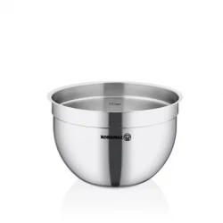 Korkmaz Proline Gastro Mixing Bowl 28cm Diameter 17cm Height Satin Finish 18/10 Stainless Steel