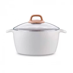 Korkmaz Gusto Ceramic Pot 5 Liter Capacity 24 cm Diameter Aluminum with Non-Stick Coating