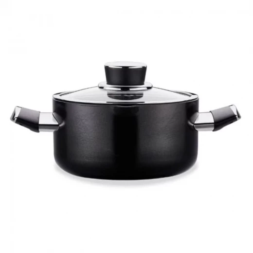 Korkmaz LENA Saucepan 20x10.5 cm 3 Liter Black Induction Compatible - Korkmaz - Image 2