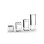 Korkmaz Stora Satin 4 Piece Glass Storage Set with Stainless Steel Lids 500ml 750ml 1250ml 2000ml - Korkmaz