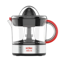 Solac EX-6153 Citrus Juicer, 40W Power, 70ml Capacity, Black, Compact and Practical Design for Easy and Efficient Juice Extraction from Oranges and Lemons